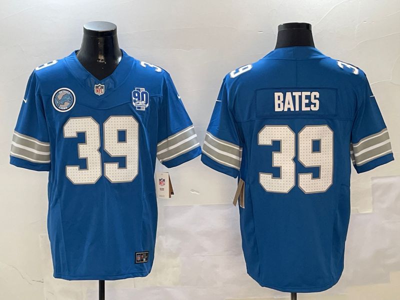 Men Detroit Lions 39 Bates Blue three generations 2024 Nike Limited NFL Jersey style 01023